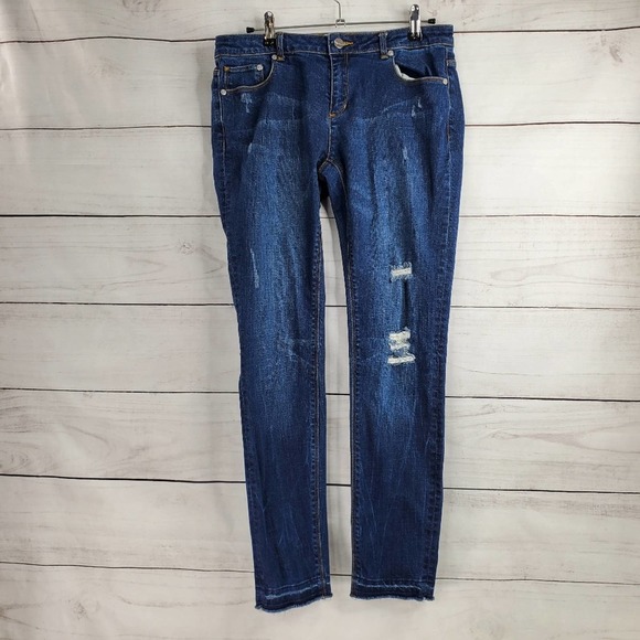Zoe Karssen Denim - Zoe Karssen Zoe Ankle Distressed Skinny Jeans